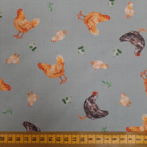 katoen kipje op groen