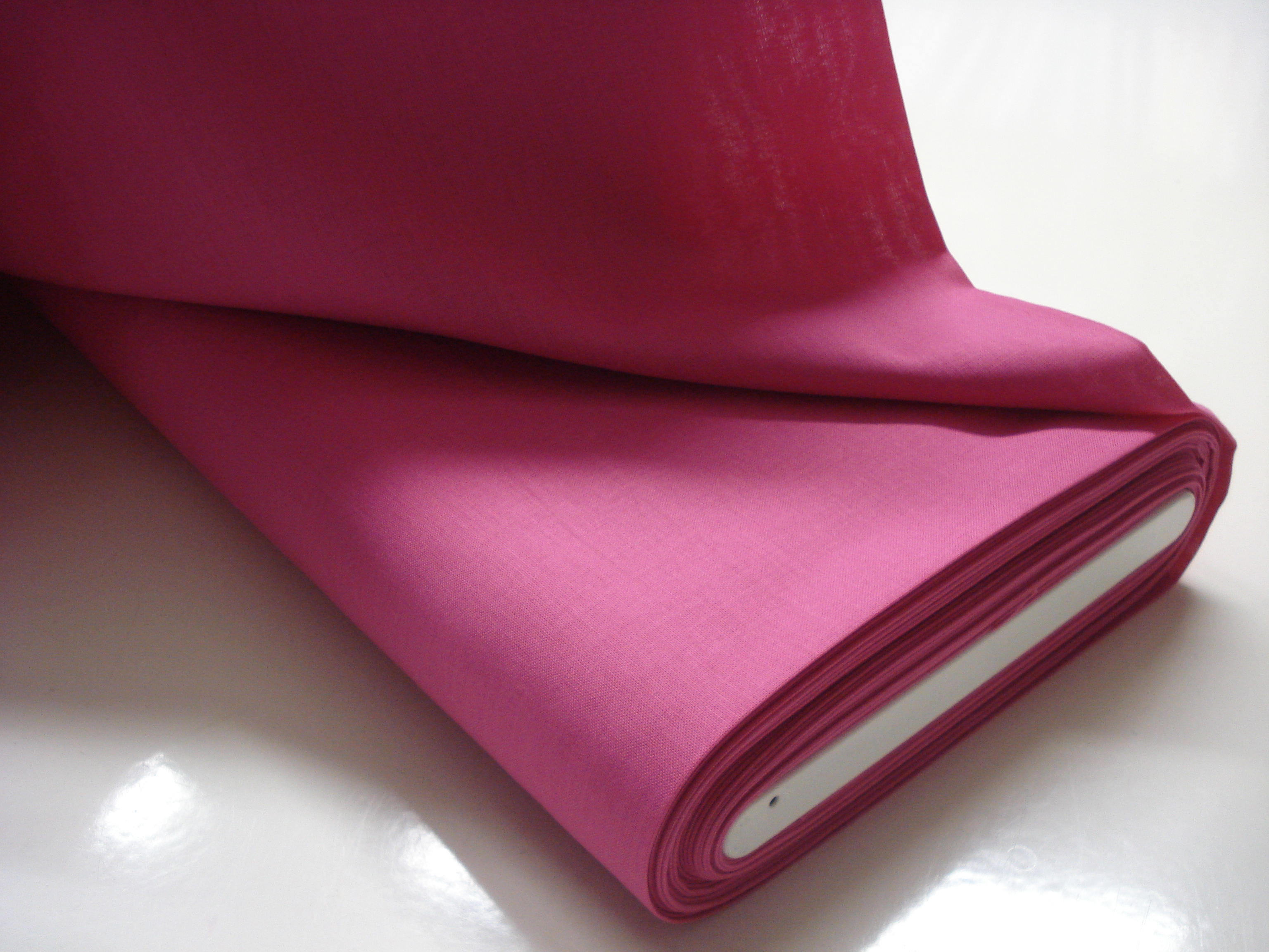 Katoen effen - Donker Fuchsia