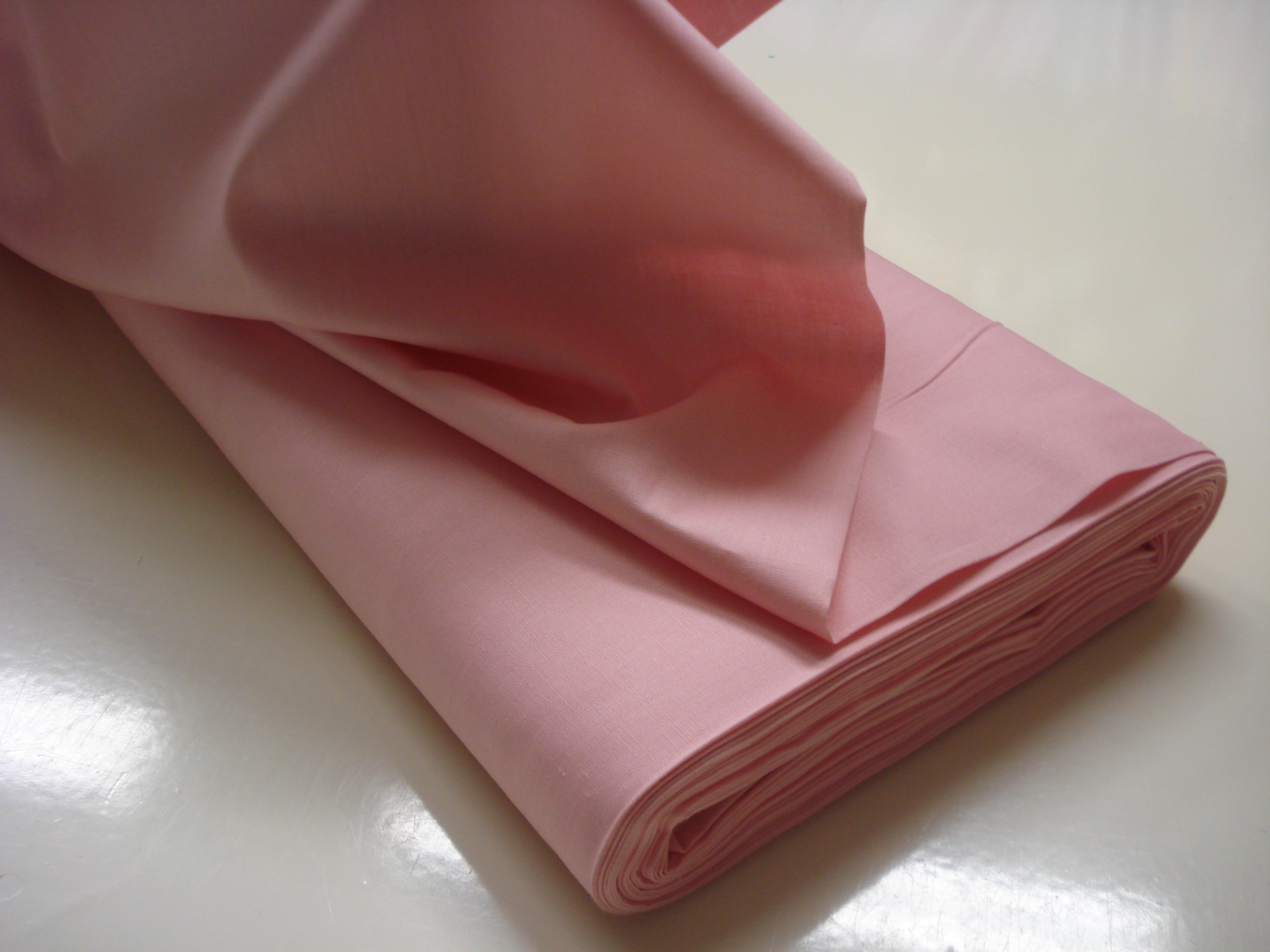 Poplin Effen - Roze