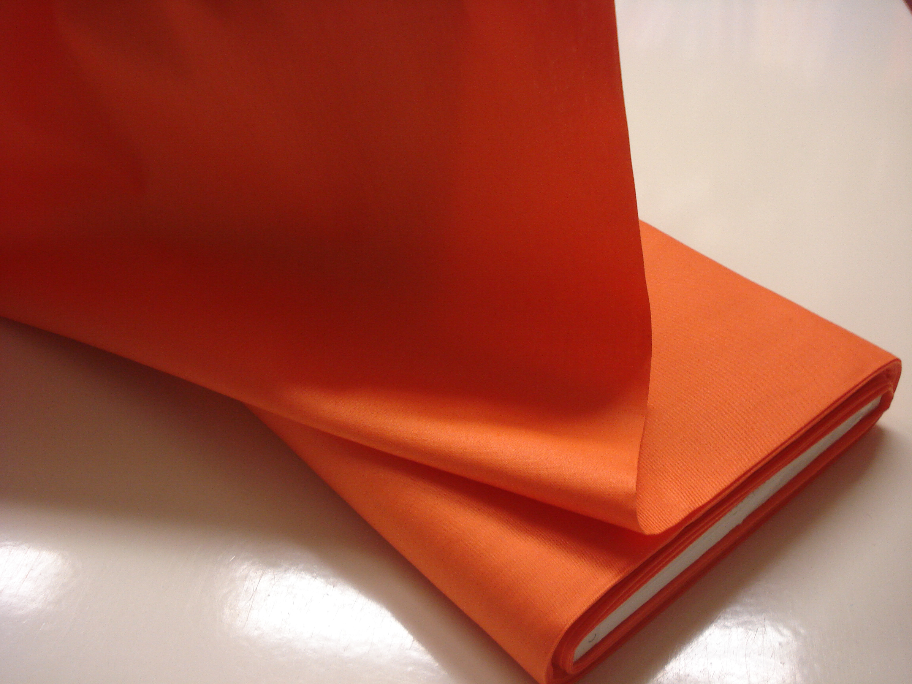 Poplin Effen - Oranje
