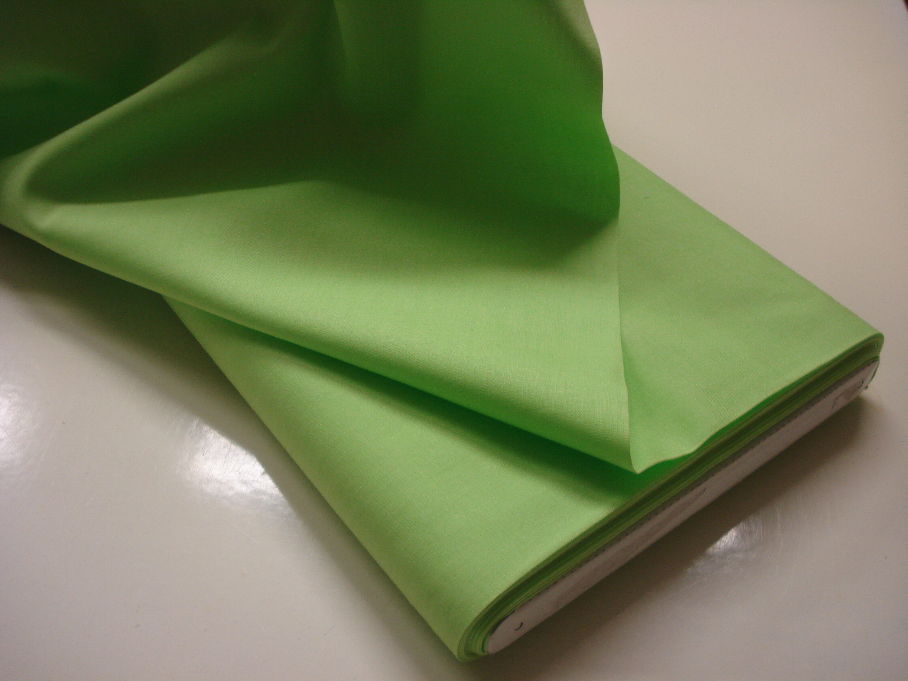Poplin Effen - Neon Groen
