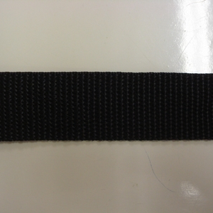 Tassenband 2,5 cm breed zwart