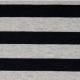 Katoenen tricot met metallic zwarte streep € 10,00 p/m