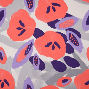 Milli Blu's Stretch katoen satijn met opdruk €23,00 p/m