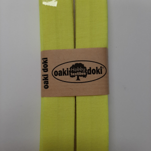 Biasband Tricot neon geel 954