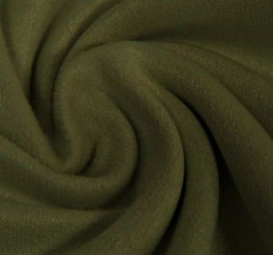 Scuba velvet stretch kleur army green