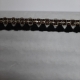 Flosjesband zwart/goud 2cm breed
