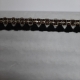 Flosjesband zwart/goud 2cm breed