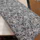 katoen stretch abstract op wit, prijs per halve meter