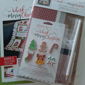We wish you a merry christmas Quilt embellishment kit en patroon