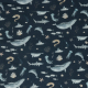 katoen 100% Digitale Poplin print Ocean