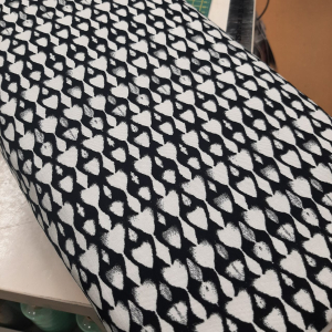 Viscose bengaline drops zwart
