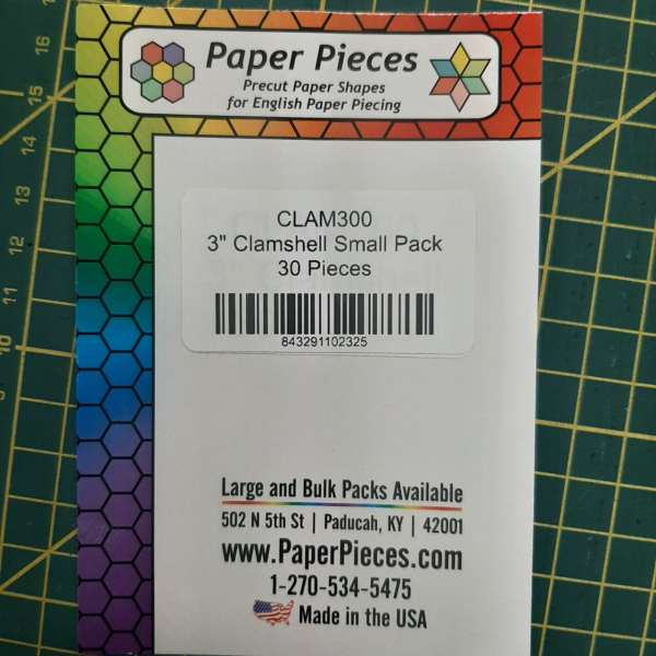 Paper Pieces CLAM 300, 3"clamshell small pack 30 stuks