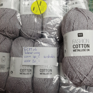 FMC06 Rico fashion cotton Métallisé 10 bollen kleur 009 voor €20,00