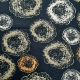 B47 coupon 130cm x 150cm viscose tricot zwart balls