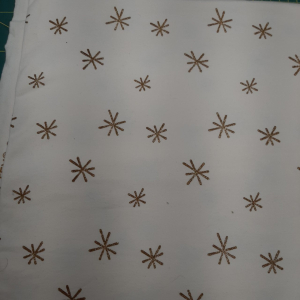 B41 coupon 80cm x 150cm katoenen french terry gold star