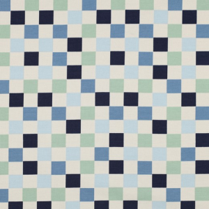 Poppy katoenen tricot check blue/green