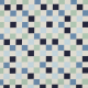 Poppy katoenen tricot check blue/green