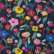 Qjutie Katoenen french terry print flowers