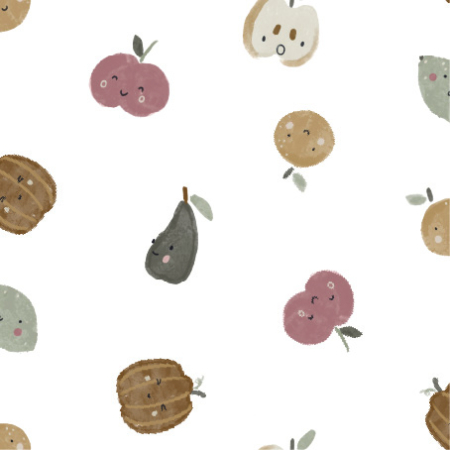 Qjutie 2 Transparate raincoat fruitprint