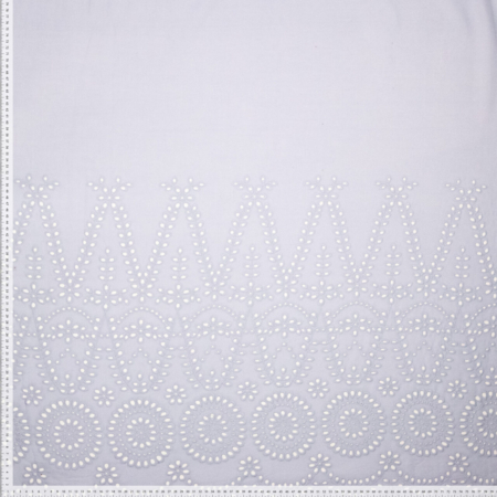 Fibre Mood 39 geweven katoenen embroidery licht blauw