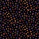 CD 4115 black Floral paw prints cats