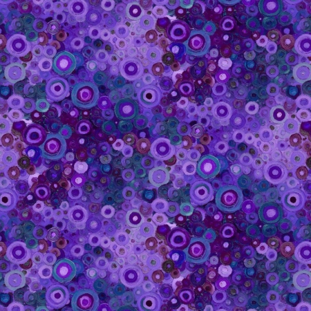 CD 4121 lavender circles paw prints cats