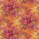 CD 4121 orange circles paw prints cats
