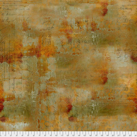 Tim Holtz abandoned writing specimen PWTH135. sienna