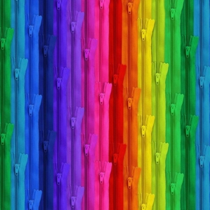 CD 3203 multi zipper stripes bright