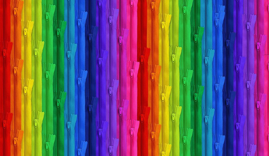 CD 3203 multi zipper stripes bright